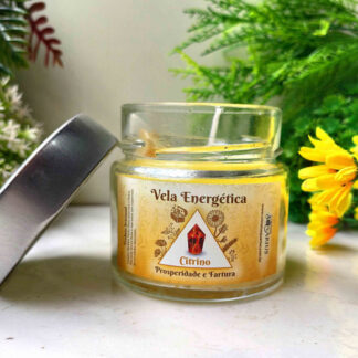 Vela Energética Prosperidade - Citrino