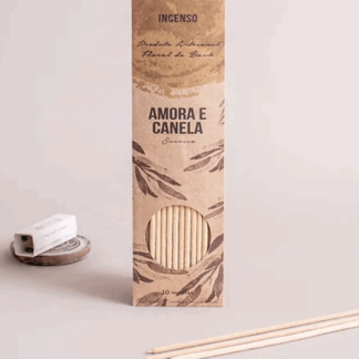 Incenso Artesanal Amora e Canela