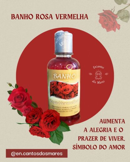 Banho Rosa Vermelha